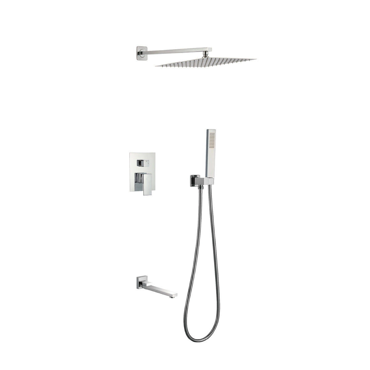 MEZCLADORA MONOC. MINIML. C/CABEZA DE DUCHA C/TEL. C/TINA FB024T SANDS BRONCE CROMADO -FRATELLI